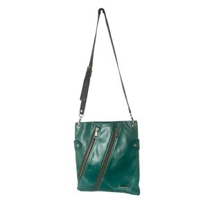 MATT & NAT Oversized Messenger Crossbody Shoulder bag Vegan Leather in Green